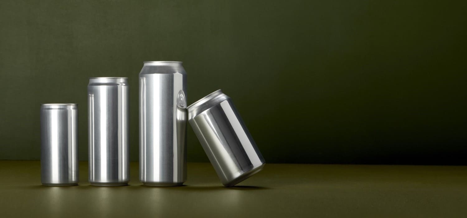 Aluminium Cans Stacked